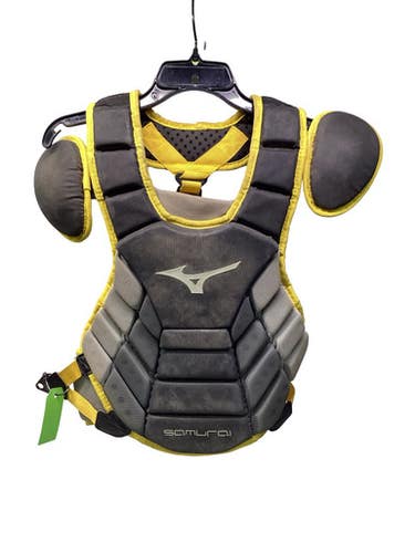Used Mizuno SAMURAI YTH CHEST PROT Catchers Chest Protector Yellow Youth 11347-S000266900
