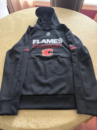 Adidas Team Issued NHL Calgary Flames Hoodie