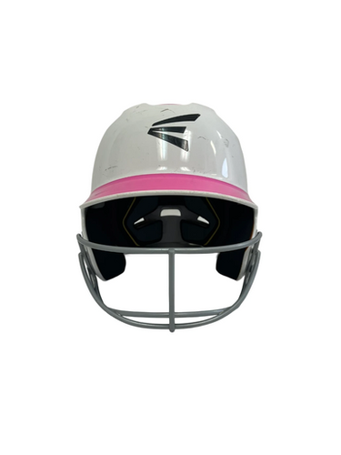Used Easton Z5 SR Batting Helmet w/Mask White And Pink One Size 11692-S000147268