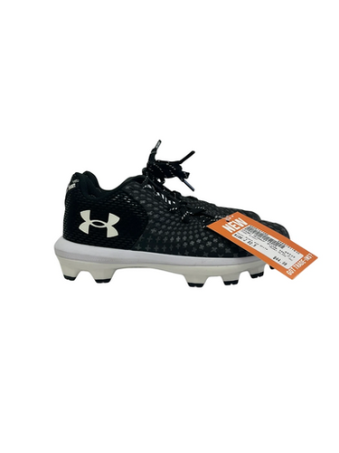 Used Under Armour GLYDE TPU BB/SB Cleats Black And White Junior 02.5 11692-S000147388