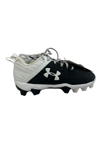 Used Under Armour LEADOFF LOW BB/SB Cleats Black And White Junior 01.5 11692-S000147397