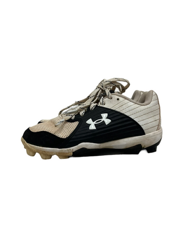 Used Under Armour LEADOFF BB/SB Cleats Black And White Youth 12.0 11692-S000146987
