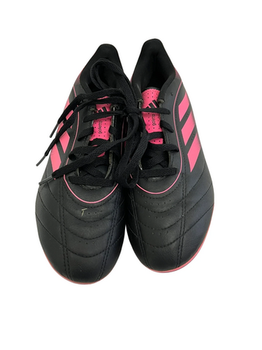 Used Adidas GOLETTO Soccer Cleats Black And Pink Junior 04 11692-S000149096