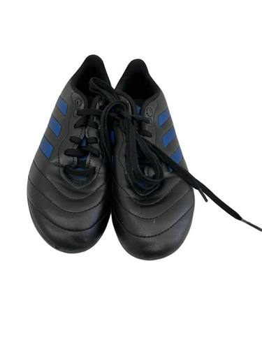 Used Adidas GOLETTO Soccer Cleats Black And Royal Blue Junior 02.5 11692-S000149103