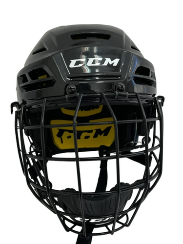 Used CCM TACKS 210 Helmet Cage Combo Black MD 11692-S000149120