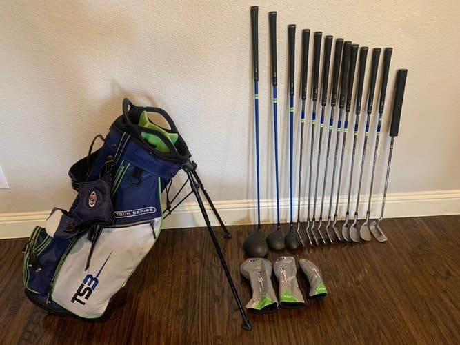 US Kids Junior Golf Clubs - Tour Series 57” Right Handed - 13 Clubs w/ bag included (3 extra wedges)