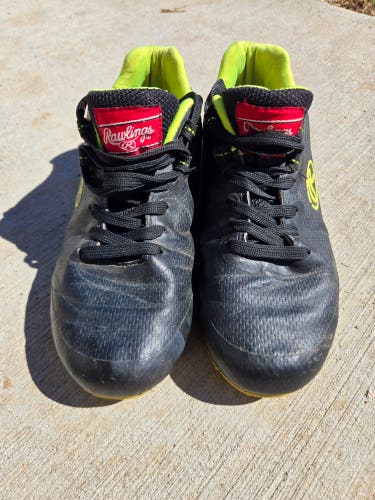 Black Kid's 1.5Y (Big Kids / Youth) Youth Rawlings Low Top (Used)