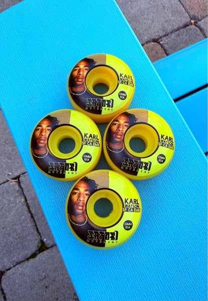 Satori Movement Karl Watson SF. EMB Skateboard Wheels 53mm 101a Custom Dyed NEW