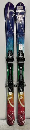 Kid's Axis 130cm All Mountain Luna Skis With Tyrolia LRX 7.5 Bindings (Used)(SY2906)
