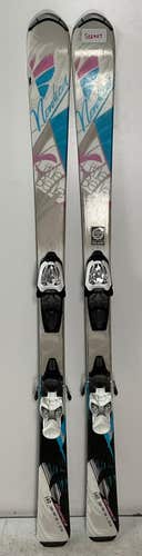 Kid's Nordica 140cm All Mountain Little Belle Skis With Marker 7.0 Bindings (Used)(SY2907)