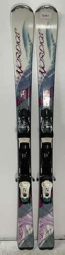 Women's Nordica All Mountain 144cm Elexa Skis With Nordica ADV 10 Bindings (Used)(SY2911)