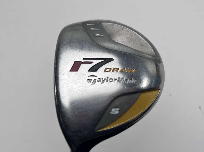 TaylorMade R7 Draw 5 Fairway Wood 18* REAX 55g Regular Graphite Mens LH