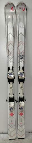 Women's Volkl All Mountain 159 cm Flair 75 Skis With Marker Bindings (Used)(SY2913)