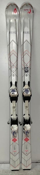 Women's Volkl All Mountain 159 cm Flair 75 Skis With Marker Bindings (Used)(SY2913)