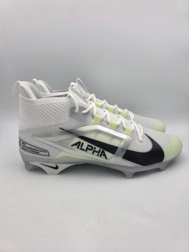 Nike Alpha Menace 4 Elite 'White Black' Football Cleats Men's Size 13