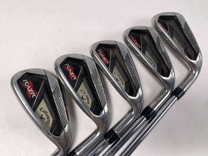 Callaway Razr X Iron Set 5-9 True Temper Dynamic Gold S300 Stiff Steel Mens RH