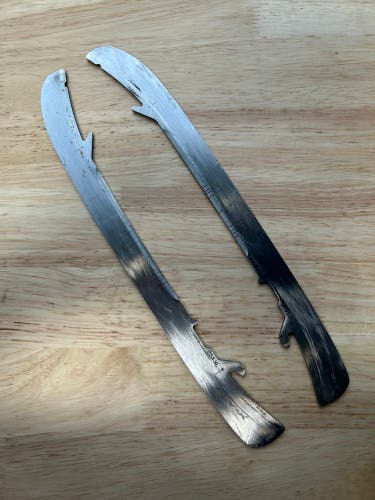 Bauer FLY-X 254mm Pittsburgh Penguins Pro Stock Skate Blades / Runners (Used)