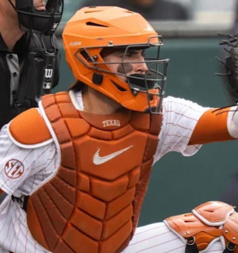 Nike Texas Longhorns PE Diamond Elite Baseball Catcher Chest Protector Size 16