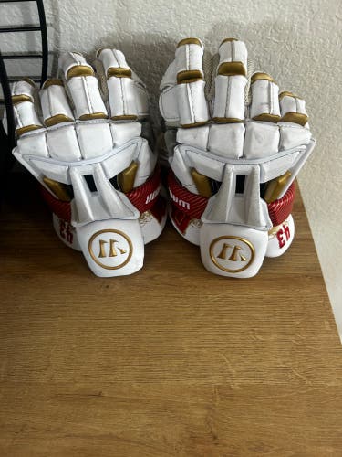 Denver Lacrosse Warrior Burn XP Lacrosse Gloves (Used)