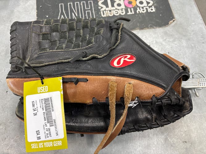 Used Rawlings RS1400 BB/SB Glove LH Throw Black 14" 11725-S000499528