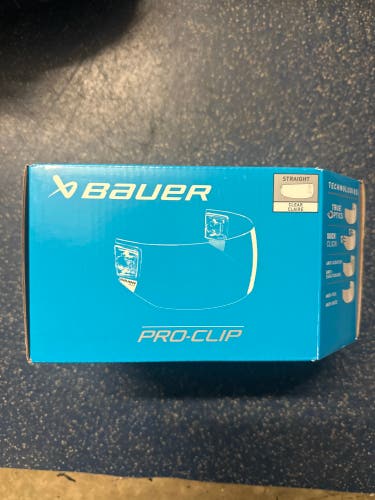 Bauer Pro Clip Straight Visor Clear (Brand New)