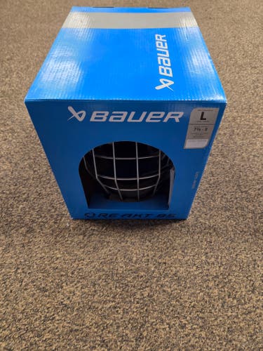 Bauer Re-Akt 85 Helmet Combo Large White (New)