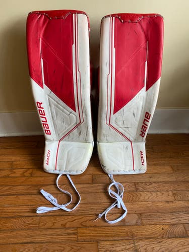 Bauer Mach Goalie Leg Pads - Senior Medium 34'' (Used)