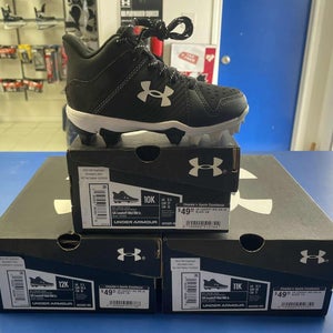 NEW! Under Armour Leadoff Mid RM Baseball Cleats - Kids