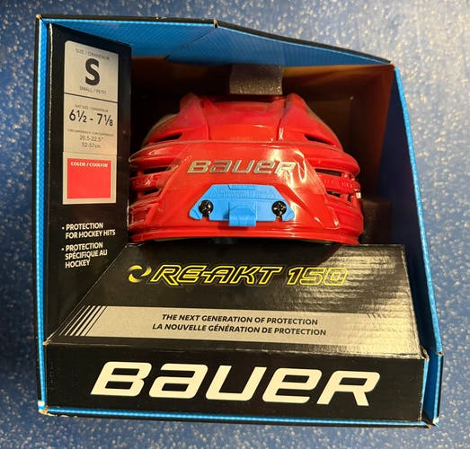Small Bauer Re-Akt 150 Red Helmet (New)