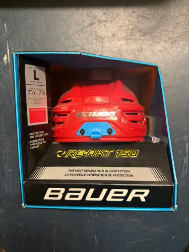 Large Bauer Re-Akt 150 Red Helmet (New)
