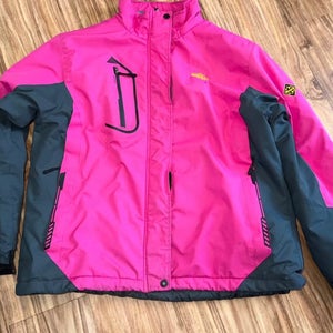 Women's Pink Wantdo Winter Ski Jacket Full zip XL