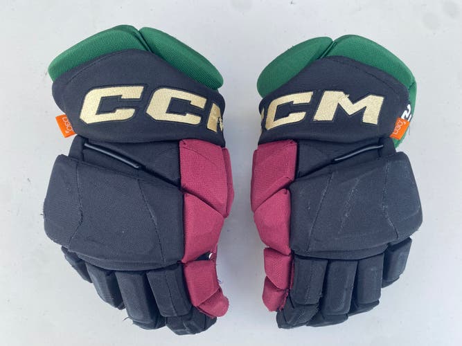 CCM JetSpeed FT1 Pro Stock Hockey Gloves 14” Black COYOTES 59731