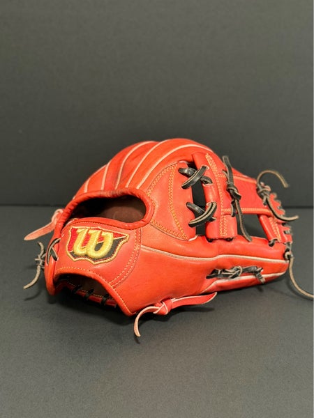 Japanese Wilson Staff Rubber Ball 87 model RH Infield Baseball Glove 11.75" (Used)