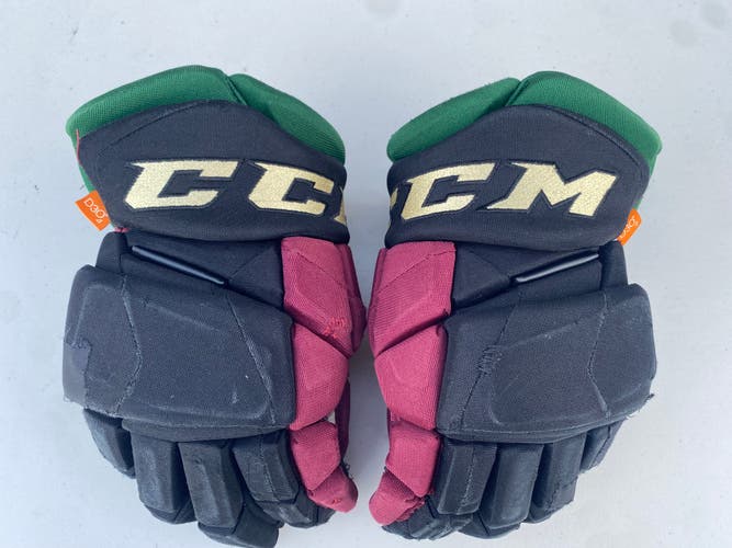 CCM JetSpeed FT1 Pro Stock Hockey Gloves 14” Black COYOTES 57734