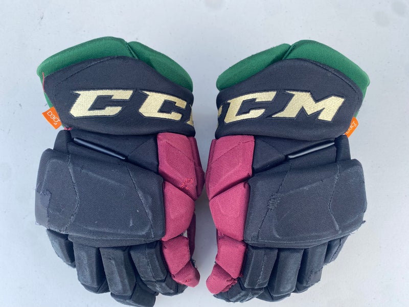 CCM JetSpeed FT1 Pro Stock Hockey Gloves 14” Black COYOTES 57734