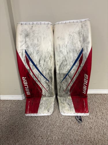 Large Bauer Vapor Hyperlite 2 Goalie Leg Pads (Used)