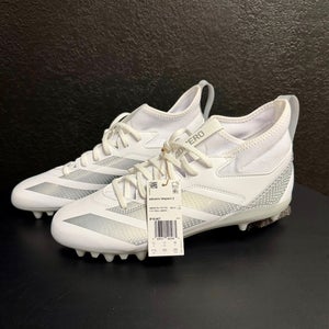 Adidas Adizero Impact.2 Football Cleats White/Silver Size 11.5 Lightweight NEW w/tags