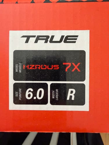 2023 True HZRDUS 7x Hockey Skates Regular Width 6 (New)