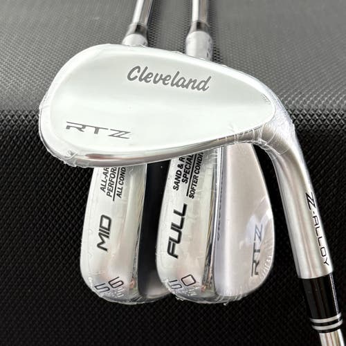 NEW CLEVELAND RTZ TOUR SATIN WEDGE SET (52, 56, & 60 DEGREES)