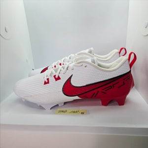 Nike Vapor Edge Speed 360 2 Football Cleats Men Size 14 White / University Red FQ4045-102 NEW