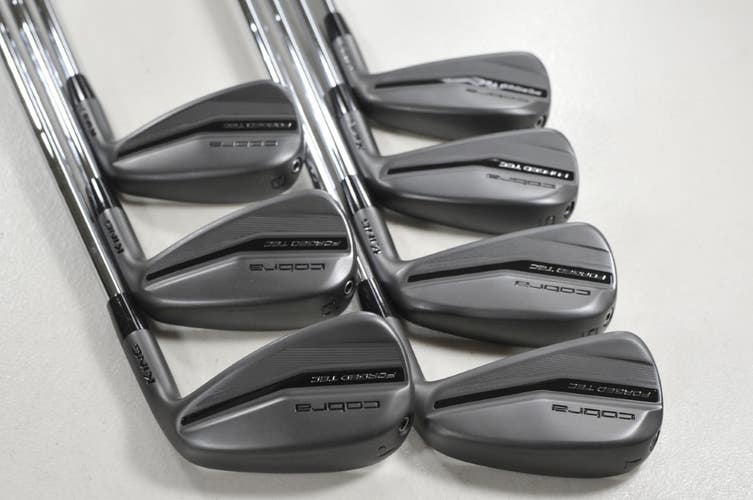 Cobra King Forged Tec Black 2022 4-PW Iron Set Stiff Flex RH KBS Steel # 215191