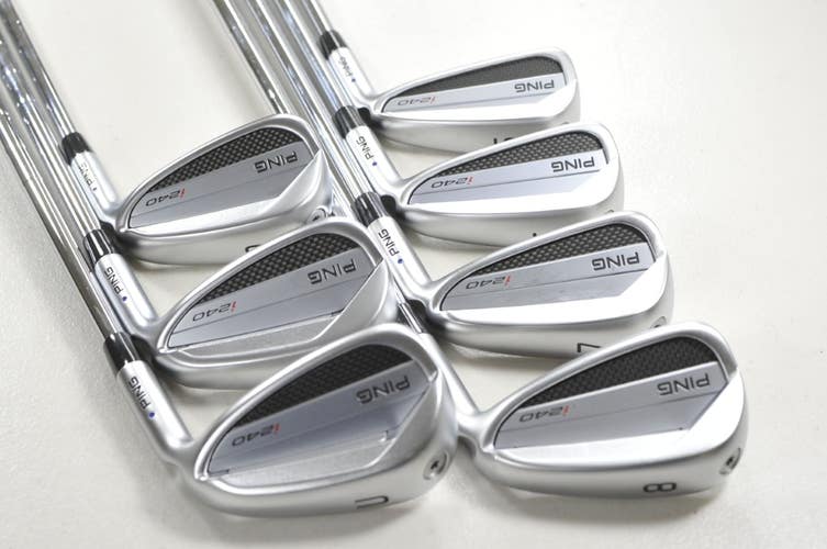 Ping i240 5-W,UW Iron Set Regular Flex Blue Dot Right KBS Tour 110 Steel #215336