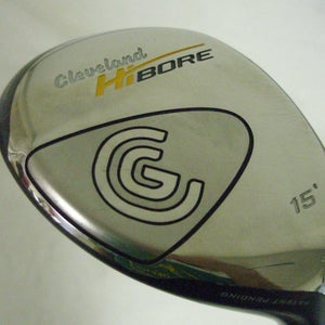 Cleveland Hibore 3 wood 15* (Fujikura Gold Stiff) 3w Fairway Golf Club
