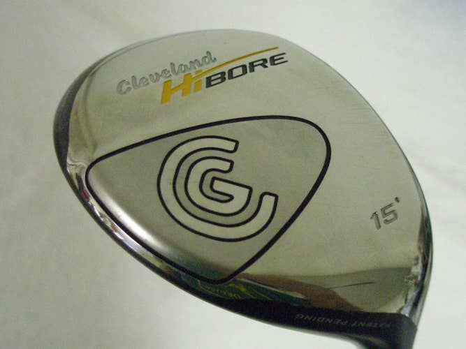 Cleveland Hibore 3 wood 15* (Fujikura Gold Stiff) 3w Fairway Golf Club