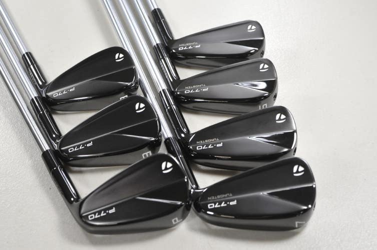 TaylorMade P770 2023 Phantom Black 4-PW Iron Set Stiff Flex RH Steel  # 215192