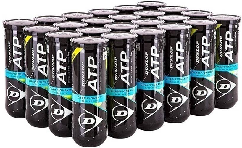 DUNLOP ATP Championship RD Tennis Ball,Case (24 Cans )