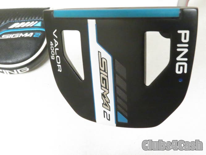 Ping Sigma 2 Valor 400g Putter Counter Balance Stealth Blue Dot 41" +Cover  MINT