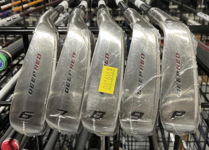 Wilson DEEP RED TOUR 6-P Irons Set Stiff Flex Steel Shafts MRH USED