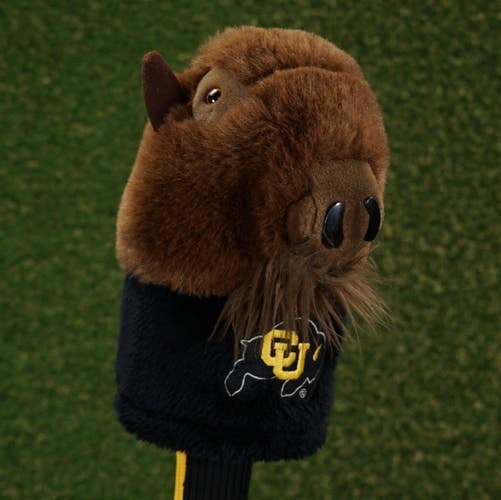 University Of Colorado Bison Driver Headcover Chip Sock Brown / Black / Yellow