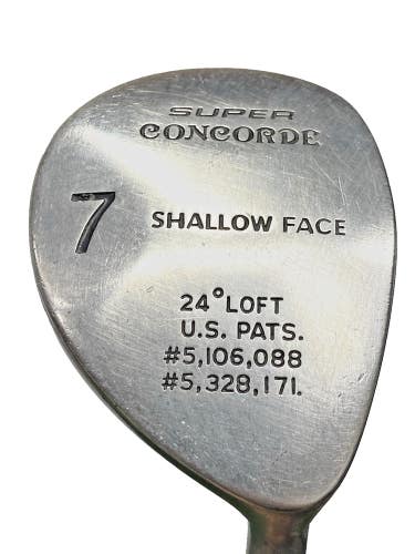 Nickent Super Concorde Shallow Face 7 Wood 24* RH Regular Steel 41" Nice Grip